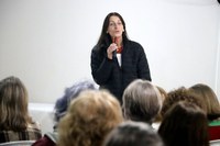 A vereadora Edilene Lenschow esteve presente na 4°conferência municipal dos direitos dos idosos na última sexta feira (23).