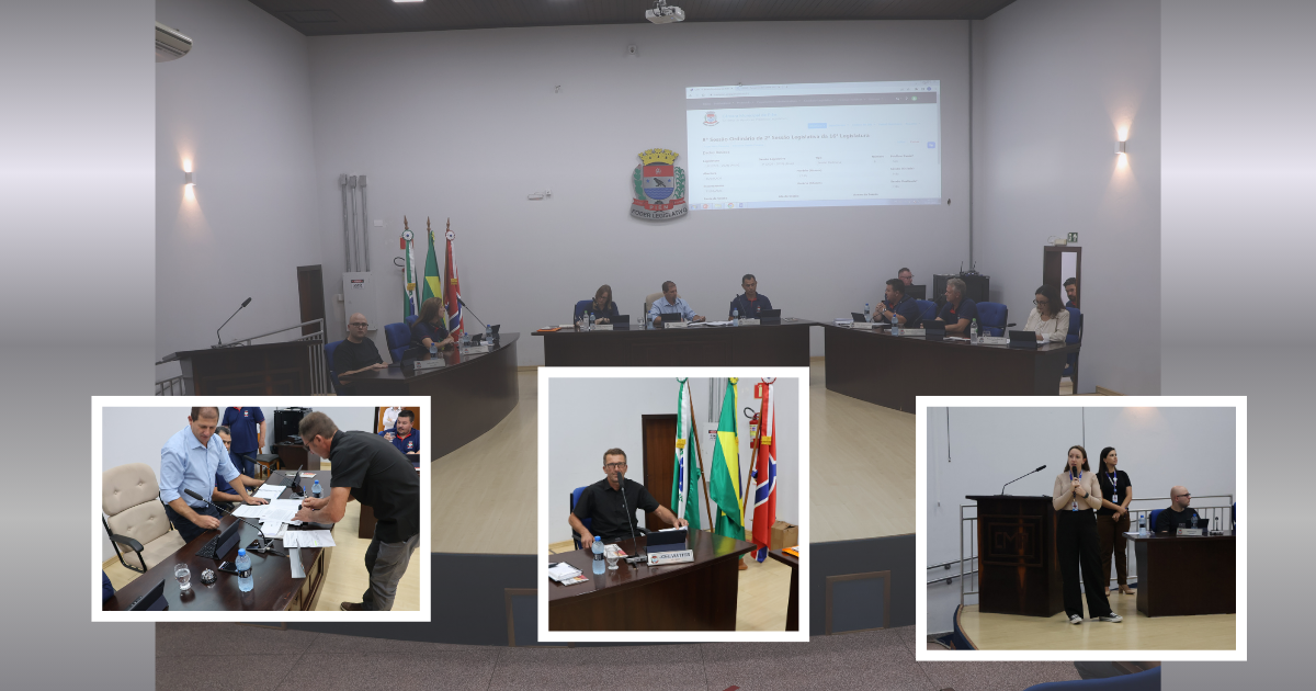 🏛️ Resumo – 8ª Sessão Ordinária da Câmara Municipal de Piên