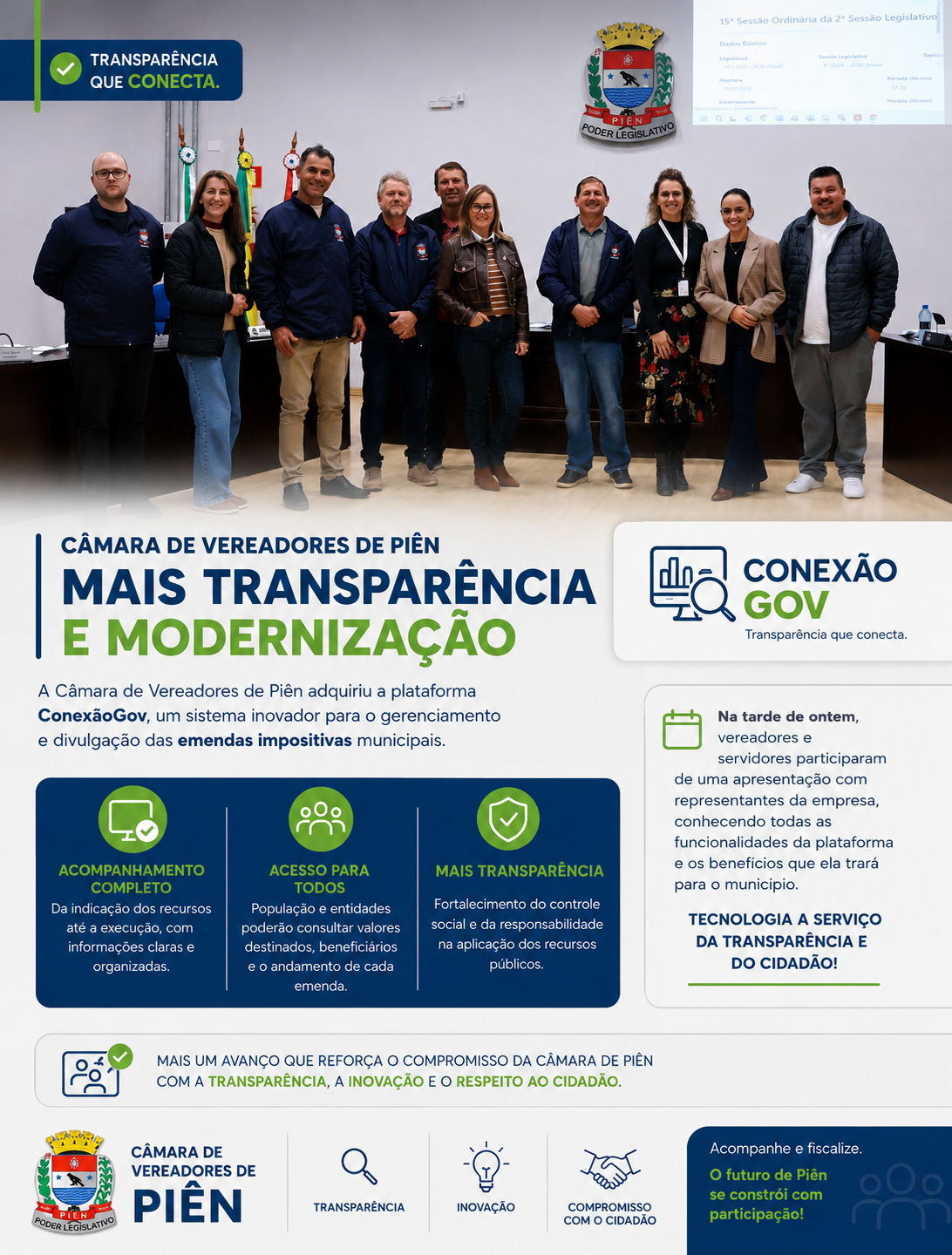 💻 Mais transparência e modernização para Piên!