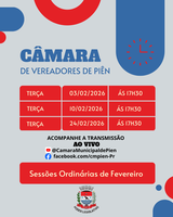 📢 Início das Sessões Ordinárias – 2026 