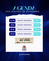 Agenda do mês de Novembro