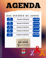 Agenda Oficial – Junho | Câmara Municipal de Piên