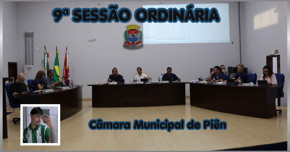 Câmara de Piên realiza 9ª Sessão Ordinária