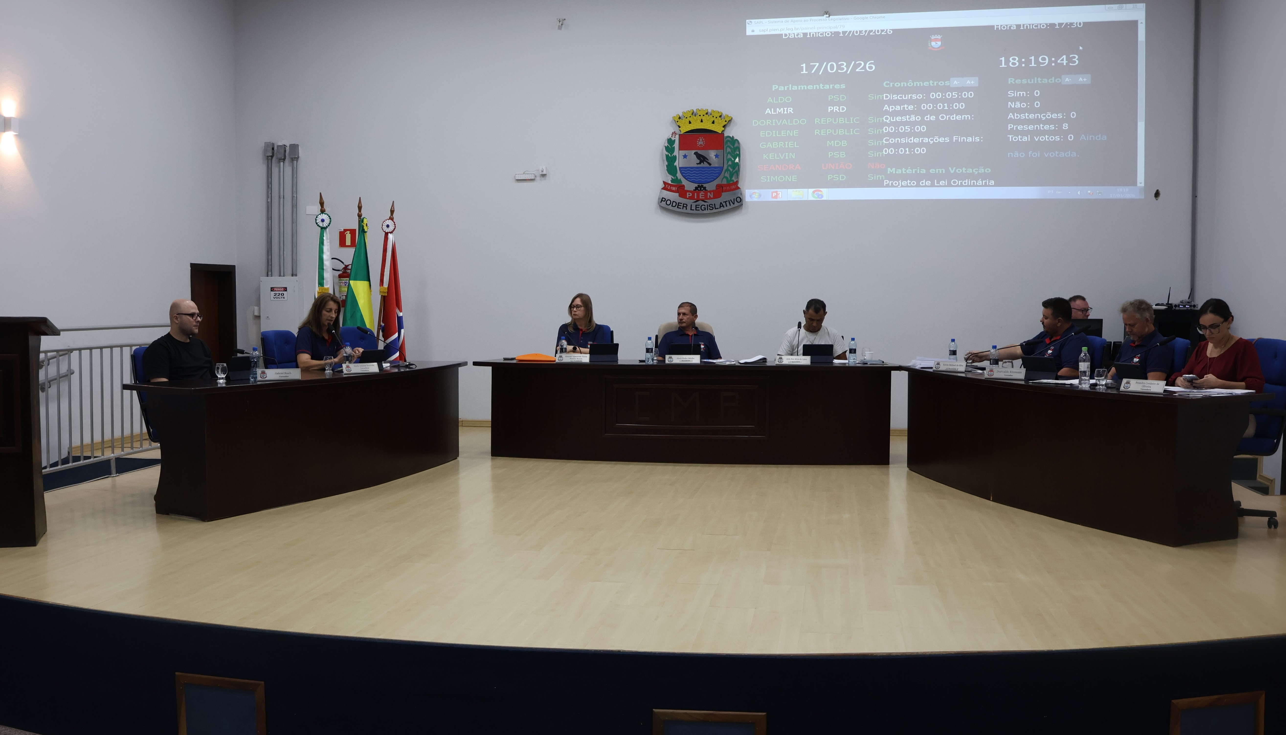 Câmara realiza 6ª Sessão Ordinária com aprovação de projetos e cobranças por melhorias