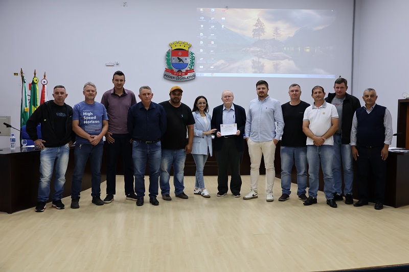 Entrega da Moção de Aplausos ao Escritório Liebl Contábil 