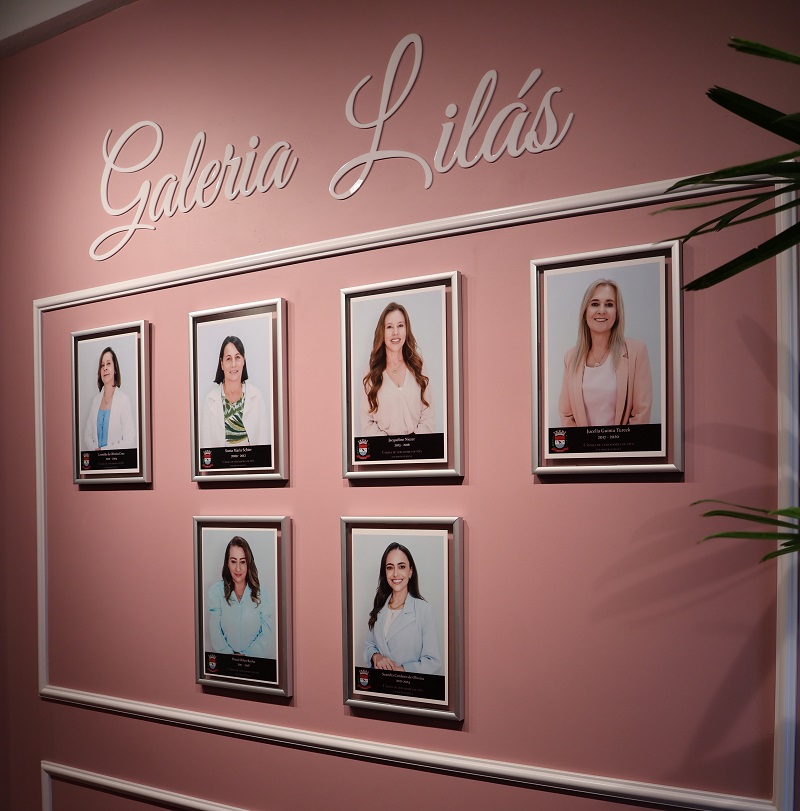 Entrega oficial da Galeria Lilás da Câmara Municipal de Piên 